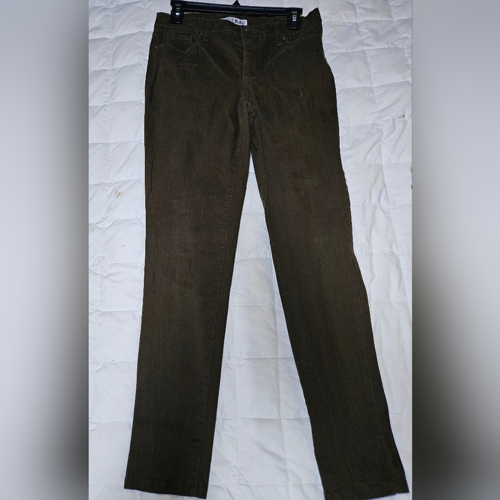 Code Bleu Jeans Womens Sz 4  Soho Brown Skinny Mid-Rise Stretch Denim